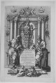 Tomb and Medals of Pope Sixtus V, Matthaeus Greuter German, Engraving