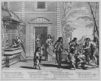 Giving Drink to the Thirsty, Abraham Bosse (French, Tours 1602/04–1676 Paris), Etching; first state of two
