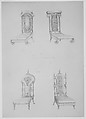 Modern Furniture.  Original and Select, James Lovegrove Holt (British, active early 19th century), Lithographs
