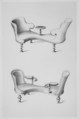 Specimens of Furniture in the Elizabethan & Louis Quatorze Styles. Adapted for Modern Imitation, Thomas King (British, active 1820–50), Illustrations: lithographs, some hand-colored
