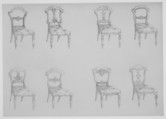 Furniture with Candelabra and Interior Decoration, Richard Hicks Bridgens (British, 1785–1846 Port of Spain, Trinidad), Illustrations: engraving, etching, hand-coloring