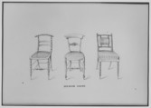 The Cabinet Maker's Sketch Book of Plain and Useful Designs, Thomas King (British, active 1820–50), Illustrations: lithographs