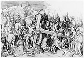 Christ Carrying the Cross, Martin Schongauer (German, Colmar ca. 1435/50–1491 Breisach), Engraving