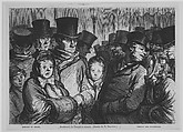Sortant du Drame, Honoré Daumier  French, Wood engraving
