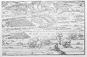 The Siege of a Fortress, Albrecht Dürer (German, Nuremberg 1471–1528 Nuremberg), Woodcut