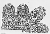 Vari disegni di merletti (page 9r), Bartolomeo Danieli (Italian, active Bologna and Siena 1610–1643), Etching