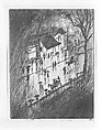 Rainy Night, Charing Cross Shops, Joseph Pennell (American, Philadelphia, Pennsylvania 1857–1926 New York), Etching