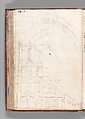 Notebook with Views of the Excavations at Herculaneum and of Other Italian Cities, Jérôme Charles Bellicard (French, Paris 1726–1786 Paris), Notebook of 55 pages on 29 leaves. Last leaf is hinged onto blank leaf. Two leaves are numbered 36 bis and 37 bis (in addition to pages 36, 37). Four leaves are missing between pages 1 and 2; one leaf is missing between pages 7 and 8; two leaves are missing between pages 23 and 24; two leaves are missing between pages 39 and 40; two leaves are missing between pages 51 and 52. Late-eighteenth-century or early-nineteenth-century sprinkled leather binding with marbleized endpapers.
