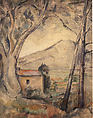 Mont Sainte-Victoire, Attributed to Emile Bernard (French, Lille 1868–1941 Paris), Watercolor on heavy wove paper