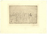 The Watering Place, Pablo Picasso (Spanish, Malaga 1881–1973 Mougins, France), Drypoint, before steel facing