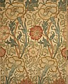 Pink and Rose, William Morris (British, Walthamstow, London 1834–1896 Hammersmith, London), Block-printed in distemper colors