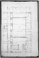 Santa Maria Maggiore, Sforza Chapel, elevation (recto) Unknown, entablature, partial cornice, and column or pilaster base profile (verso), Drawn by Anonymous, French, 16th century, Dark brown ink, black chalk, and incised lines