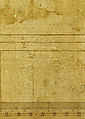 San Lorenzo, Library, pilaster, elevation; soffit, detail, plan (recto) San Lorenzo, Library, entablature, section (verso), Drawn by Anonymous, French, 16th century, Dark brown ink, black chalk, and incised lines
