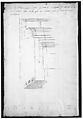 San Lorenzo, north portal, elevation (recto) San Lorenzo, north portal, cornice, profile (verso), Drawn by Anonymous, French, 16th century, Dark brown ink, black chalk, and incised lines