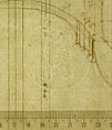 St. Peter's, apse, exterior niche details (recto) St Peter's, apse, exterior niche elevation and profile of scrolled console, elevation of column shaft (verso), Drawn by Anonymous, French, 16th century, Dark brown ink, black chalk, and incised lines