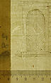 Palazzo Giroud Torlioni, elevation, cornice details (recto) Calculation table (verso), Drawn by Anonymous, French, 16th century, Dark brown ink, black chalk, and incised lines