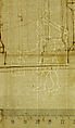 Palazzo dei Conservatori, portico, plan; portal, elevation; details, elevations (recto) Palazzo dei Conservatori, portico, elevation; details, profiles (verso), Drawn by Anonymous, French, 16th century, Dark brown ink, black chalk, and incised lines