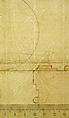 St. Peter's, plan (recto) blank (verso), Drawn by Anonymous, French, 16th century, Dark brown ink, black chalk, and incised lines