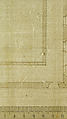 Unidentified building, plan (recto) blank (verso), Drawn by Anonymous, French, 16th century, Dark brown ink, black chalk, and incised lines