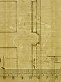Unidentified palace, plan (recto) blank (verso), Drawn by Anonymous, French, 16th century, Dark brown ink, black chalk, and incised lines