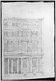 Palazzo Massimo alle Colonne, elevation (recto) Palazzo Massimo alle Colonne, portal, elevation; portal entablature, profile (verso), Drawn by Anonymous, French, 16th century, Dark brown ink, black chalk, and incised lines