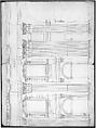 Saint Peter's, apse, exterior elevation (recto) blank (verso), Drawn by Anonymous, French, 16th century, Dark brown ink, black chalk, and incised lines