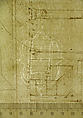 Pantheon, dome, section details; alcove, section and details (recto) Pantheon, rotonda, upper order, elevation and details (verso), Drawn by Anonymous, French, 16th century, Dark brown ink, black chalk, and incised lines