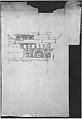 Arch of Septimius Severus, ornamental cornice and pilaster (recto) Arch of Septimius Severus, cornice with ornamental frame moulding (verso), Drawn by Anonymous, French, 16th century, Dark brown ink, black chalk, and incised lines