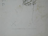 S. Maria in Trastevere, Ionic capital, side elevation (recto); Unidentified, Ionic capital volute, construction diagram (verso), Drawn by Anonymous, French, 16th century, Dark brown ink, black chalk, and incised lines