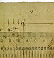 [Arch of Constantine], cornice, elevation in profile, ornamental detailing (recto) blank (verso), Drawn by Anonymous, French, 16th century, Dark brown ink, black chalk, and incised lines