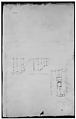 Unidentified, Ionic capital, elevation, front and side (recto) Unidentifed, Ionic capital, section, detail; Ionic capital, elevation, detail  (verso), Drawn by Anonymous, French, 16th century, Dark brown ink, black chalk, and incised lines