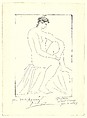 Nude Woman Crowned with Flowers, Pablo Picasso (Spanish, Malaga 1881–1973 Mougins, France), Etching