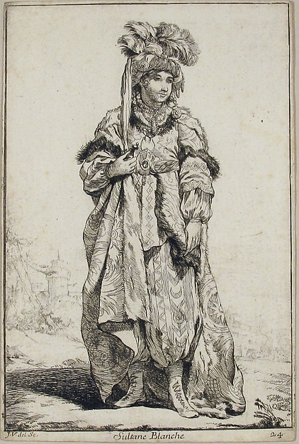 Sultane Blanche  and Le Grand Visir (White Sultaness and The Grand Vizir), from the series "Caravane du Sultan à la Mecque..." (Caravan of a Sultan Going to Mecca)