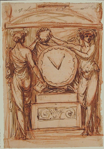 Design for a Clock by Anonymous, French, 18th century, The Metropolitan Museum of Art