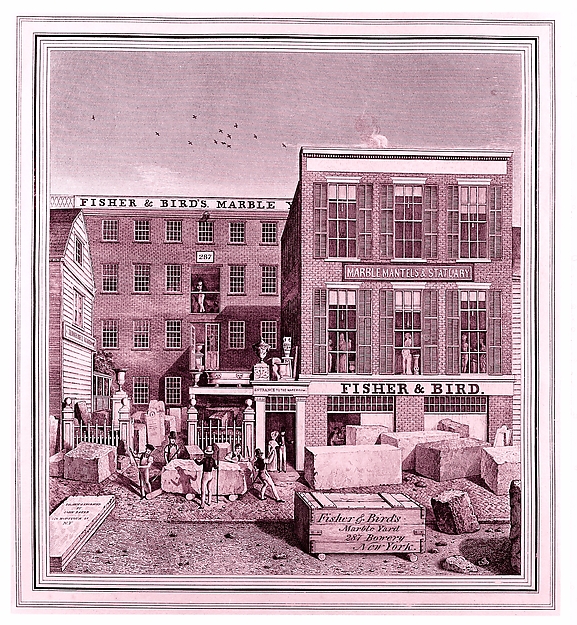 Fisher & Bird's Marble Yard, 287 Bowery, New York
