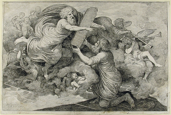 Moses on Sinai (Le tables de Loi judaique) by Simon Julien