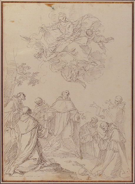 The Virgin Bringing the Habit to the Seven Founding Fathers of the Servite Order by Donato Creti
