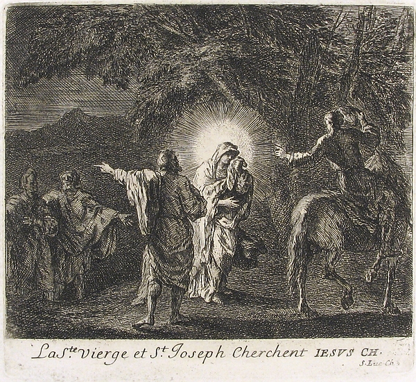 Virgin and St. Joseph Searching for Christ by Joseph François Parrocel
