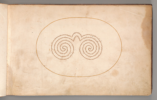 Micrographic Design in the Shape of a Pair of Glasses by Anonymous, The Metropolitan Museum of Art