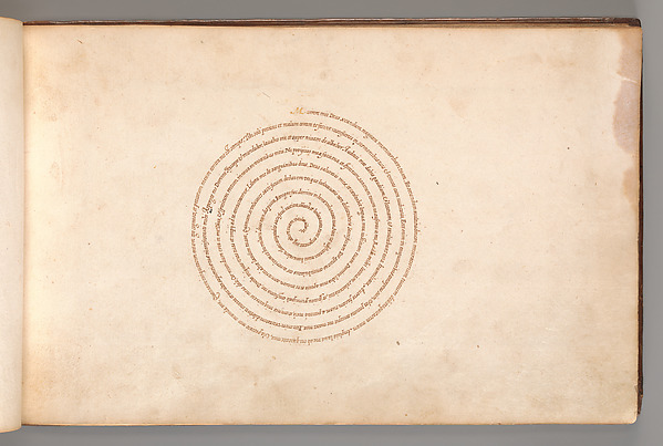 Micrographic Design in the Shape of a Spiral by Anonymous, The Metropolitan Museum of Art
