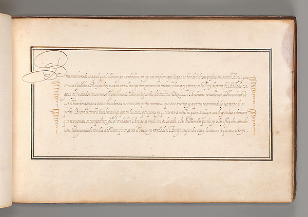 Calligraphic Exercise in Spanish