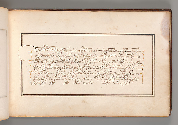 Calligraphic Exercise in Spanish
