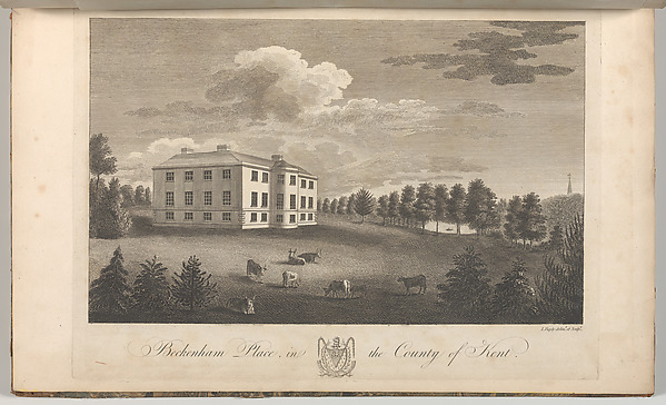 Beckenham Place in the County of Kent, from Edward Hasted's "The History and Topographical Survey of the County of Kent", vols. 1-3
