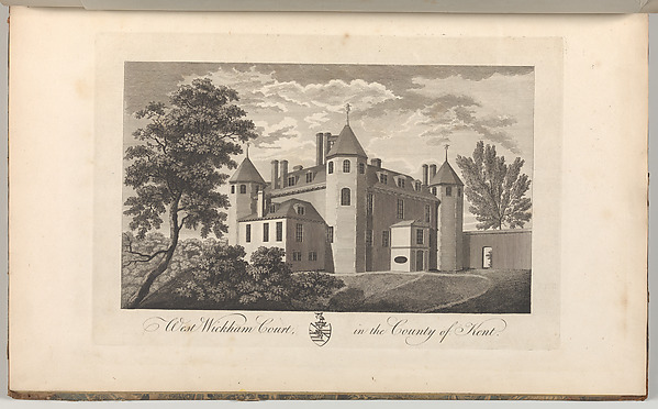 West Wickham Court in the County of Kent, from Edward Hasted's, The History and Topographical Survey of the County of Kent, vols. 1-3