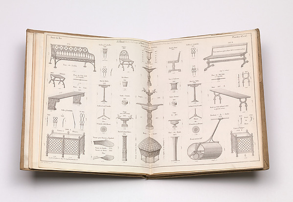 Catalogue of Ironwork by the firm J. J. Ducel Fils, bound together with "Tarif des Poids et Prix des Articles en Forte de Fer de J. J. Ducel Maitre de Forges