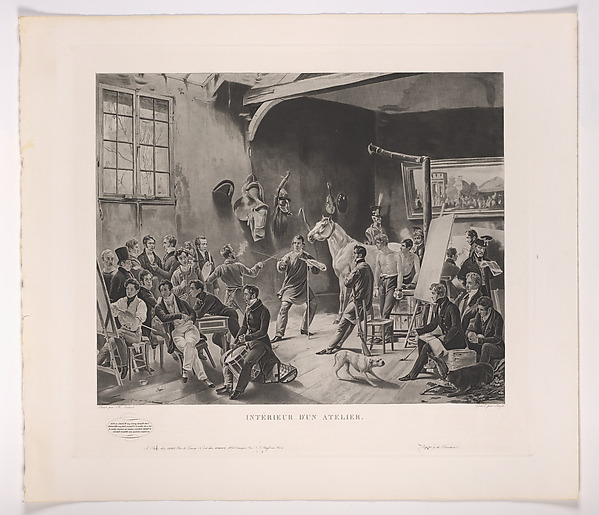 The Studio of Horace Vernet (Intérieur d'un Atelier)