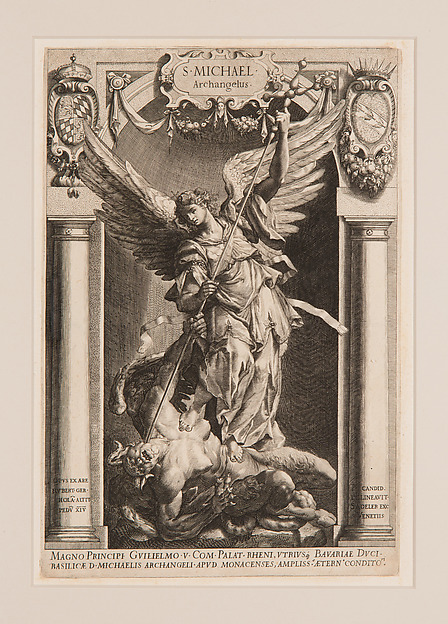 The Archangel Michael Defeating Satan, in a Niche
