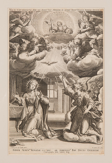 The Annunciation by Johann Sadeler I