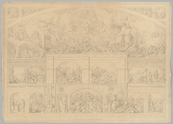 Preparatory Drawing for a Print Series on the History of Germany (Die Geschichte des deutschen Volkes in fünfzehn Bildern)