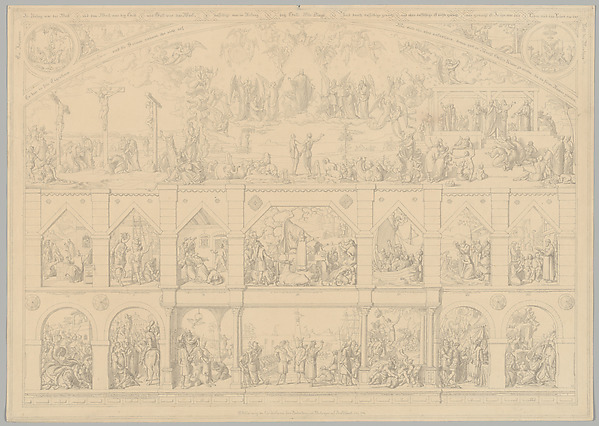 Preparatory Drawing for a Print Series on the History of Germany (Die Geschichte des deutschen Volkes in fünfzehn Bildern)